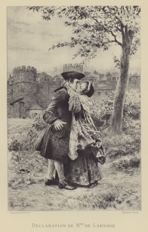Deklaracja Madame de Larnage (grafika) autorstwa Maurice Leloir