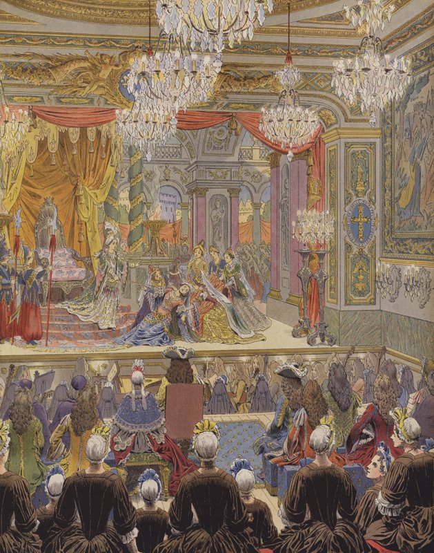 Prawykonanie Racines Esther Les Demoiselles de Saint-Cyr autorstwa Maurice Leloir