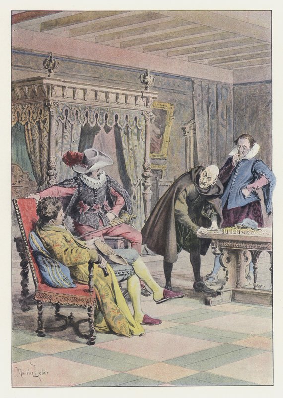 Ilustracja do Gil Blas (kolor lito) autorstwa Maurice Leloir