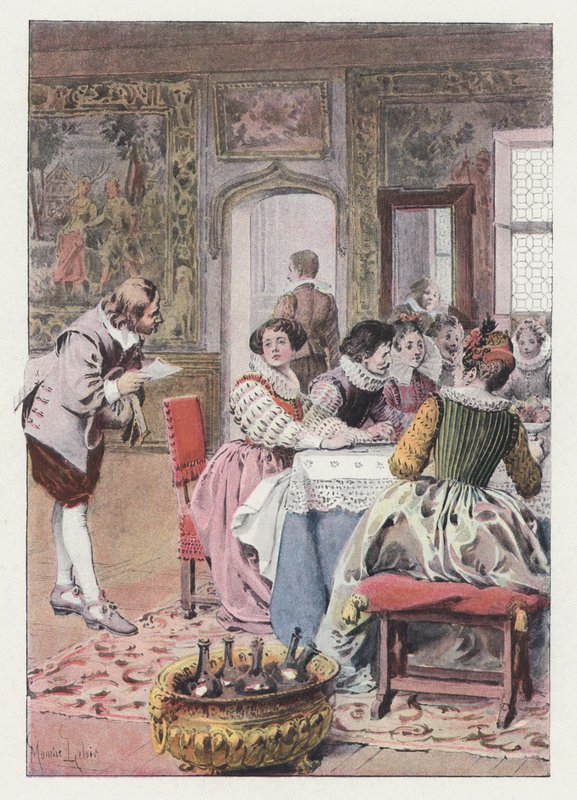 Ilustracja do Gil Blas (kolor lito) autorstwa Maurice Leloir