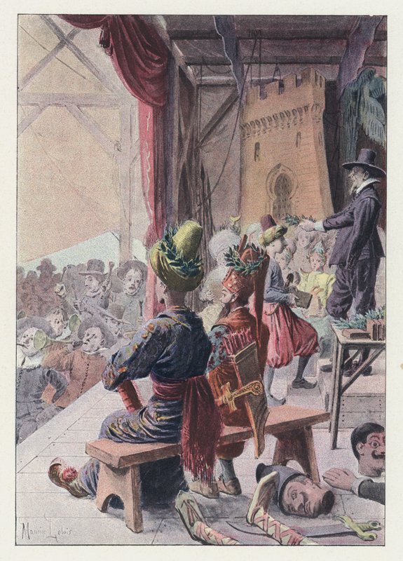 Ilustracja do Gil Blas (kolor lito) autorstwa Maurice Leloir