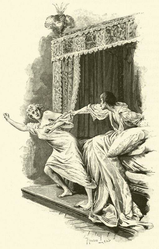 Ilustracja do Trzech Muszkieterów (rycina) autorstwa Maurice Leloir