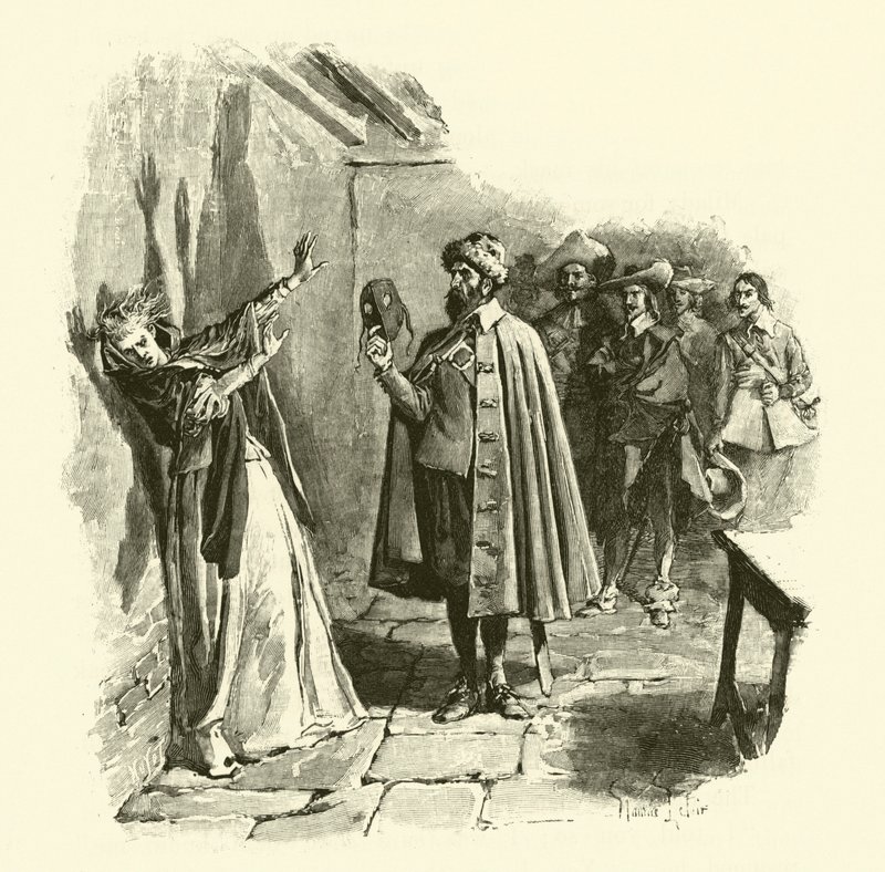 Ilustracja do Trzech Muszkieterów (rycina) autorstwa Maurice Leloir