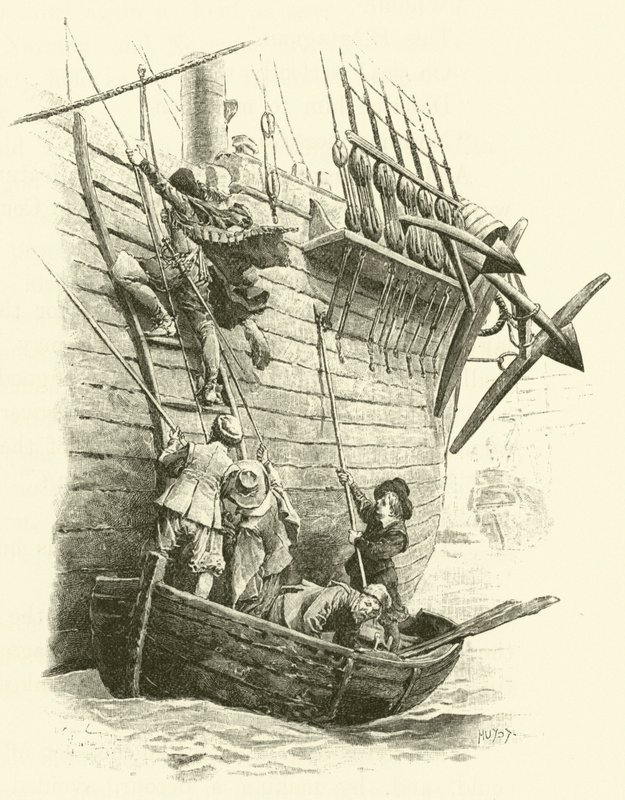 Ilustracja do Trzech Muszkieterów (rycina) autorstwa Maurice Leloir
