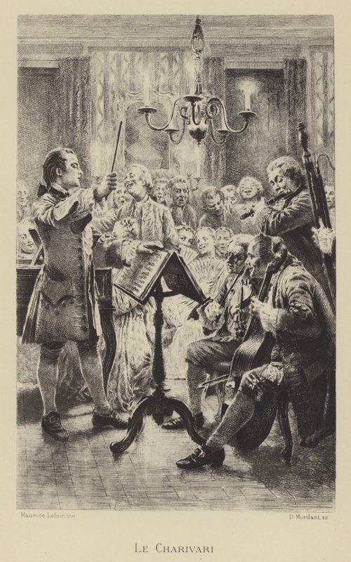 Charivari (Grawerowanie) autorstwa Maurice Leloir