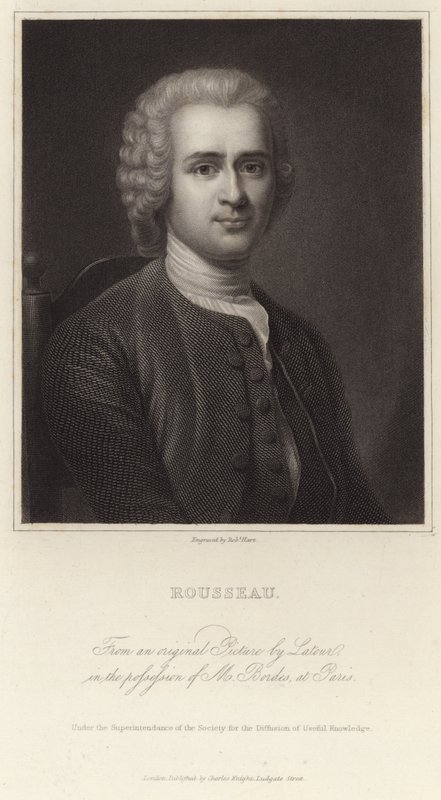 Portret Jean-Jacquesa Rousseau autorstwa Maurice Quentin de La Tour