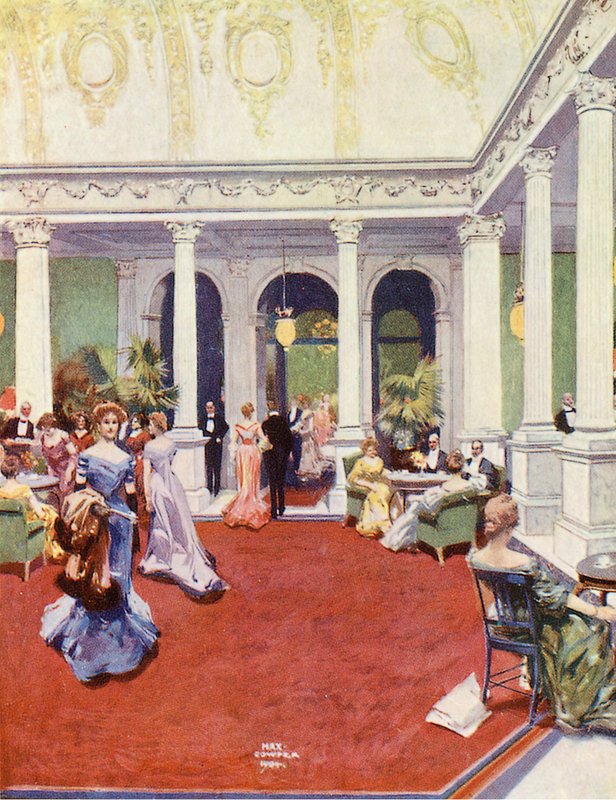 Foyer, hotel Claridge autorstwa Max Cowper