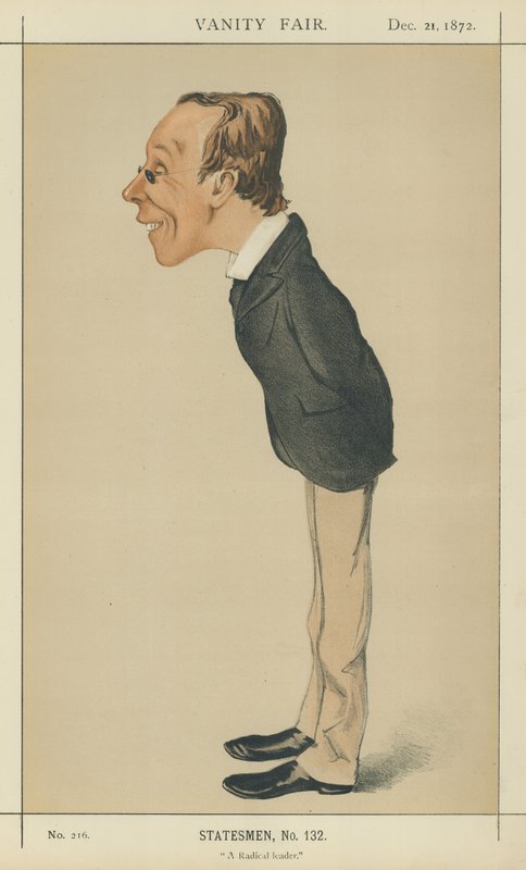 Pan Henry Fawcett (kolor lito) autorstwa Melchiorre Delfico