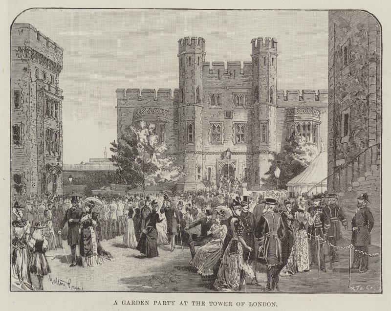 Garden Party w Tower of London autorstwa Melton Prior