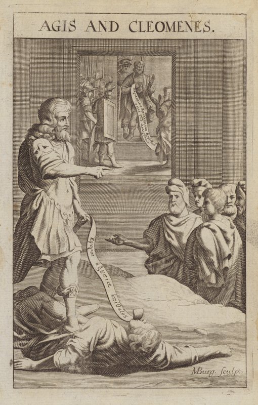 Agis IV i Kleomenes III, królowie Spartan autorstwa Michael Burghers