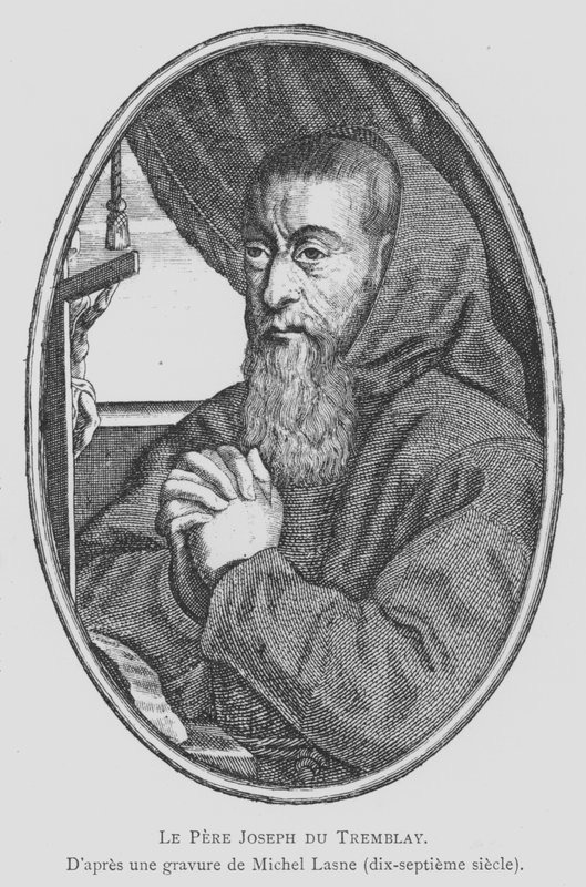 Francois Leclerc du Tremblay, francuski kapucyn, doradca i agent kardynała Richelieu, znany jako Ojciec Józef i Eminencja Grise (Szara Eminencja) (lit) autorstwa Michel Lasne