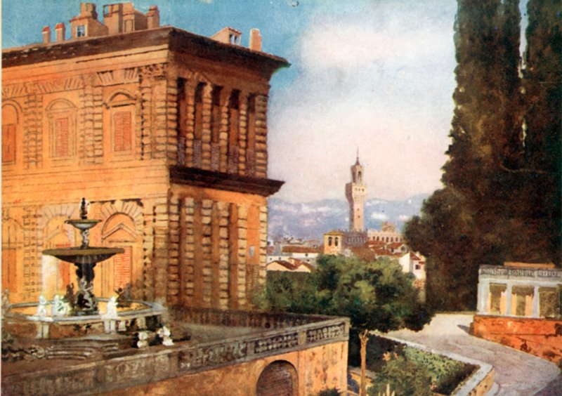 Ogrody Boboli, Florencja autorstwa Mima Nixon