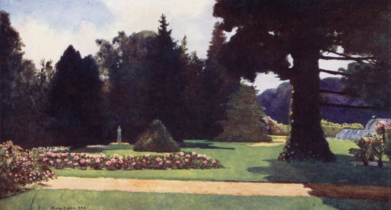 Palace Gardens, Het Loo (colour litho) autorstwa Mima Nixon