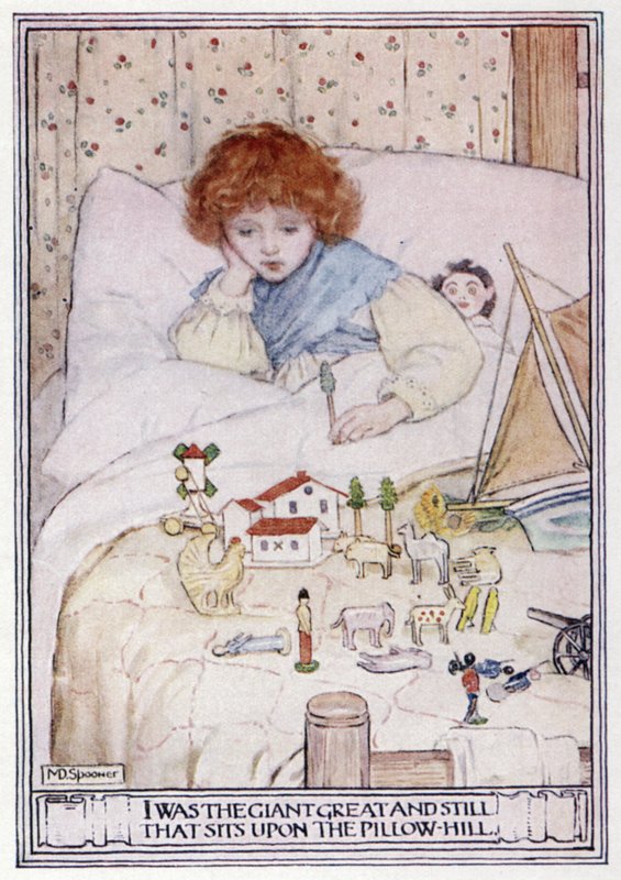 Kraina Kołdry. RL Stevenson (kolor lito) autorstwa Minnie Didbin Spooner