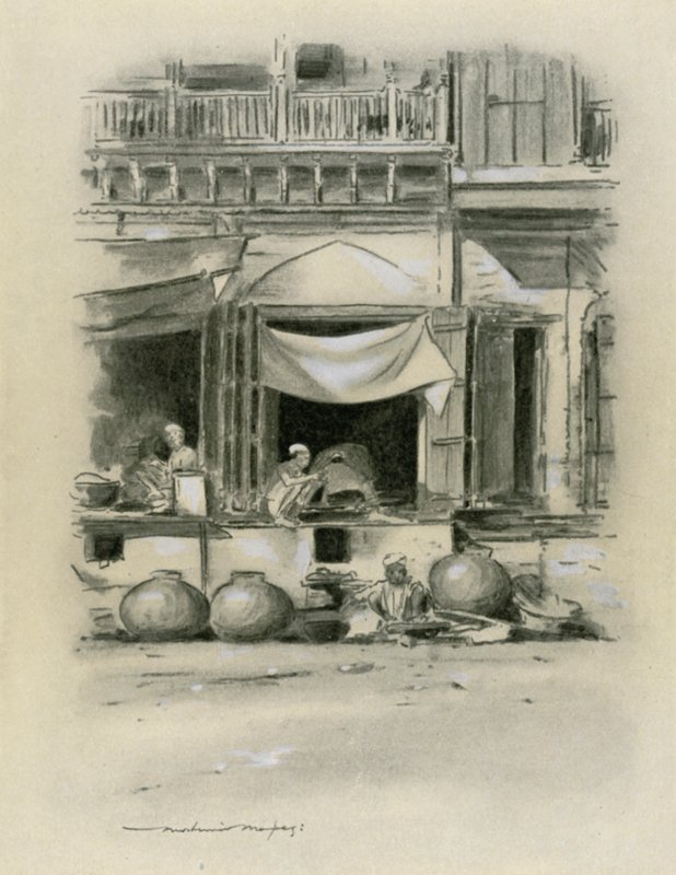 Bazar w Delhi autorstwa Mortimer Ludington Menpes