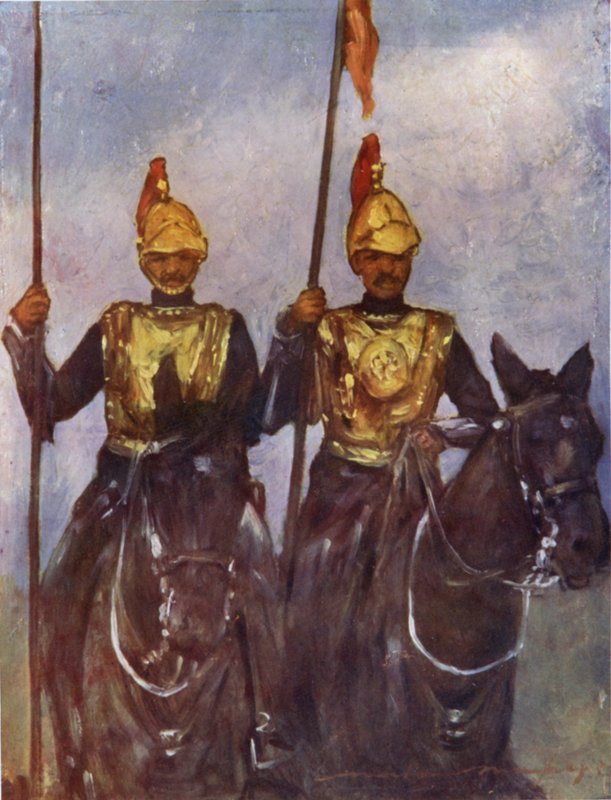 Ochroniarz Jego Wysokości Dogry Sowar Kashmir autorstwa Mortimer Ludington Menpes