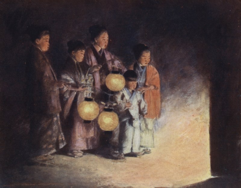 W świetle latarni autorstwa Mortimer Ludington Menpes