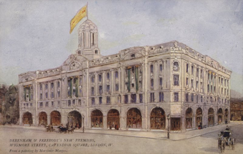 Debenham and Freebody New Premises, Wigmore Street, Cavendish Square, Londyn, West autorstwa Mortimer Ludington Menpes