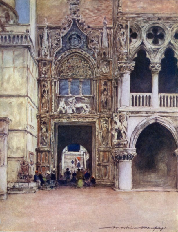 Porta della Carta, Pałac Dożów autorstwa Mortimer Ludington Menpes