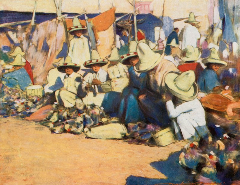 Puebla autorstwa Mortimer Ludington Menpes