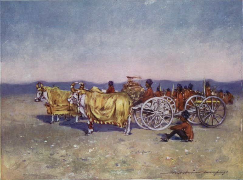 Złote i srebrne działa Baroda autorstwa Mortimer Ludington Menpes