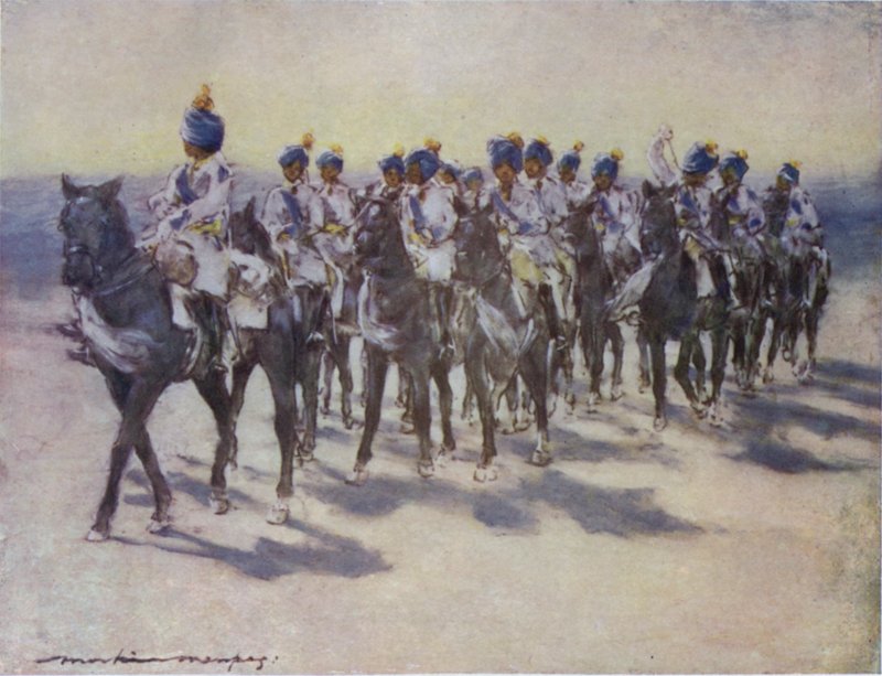 Cesarski Korpus Kadetów w Durbar autorstwa Mortimer Ludington Menpes