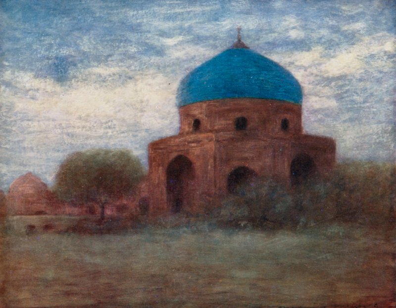 Porcelanowa kopuła, Amritsar autorstwa Mortimer Ludington Menpes