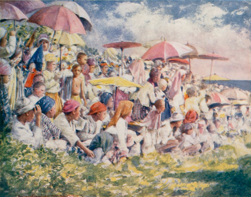 Oglądanie wyścigu łodzi autorstwa Mortimer Ludington Menpes