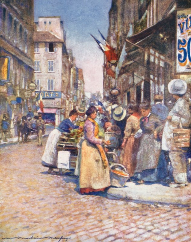 Zakątek przy Rue de Seine autorstwa Mortimer Ludington Menpes