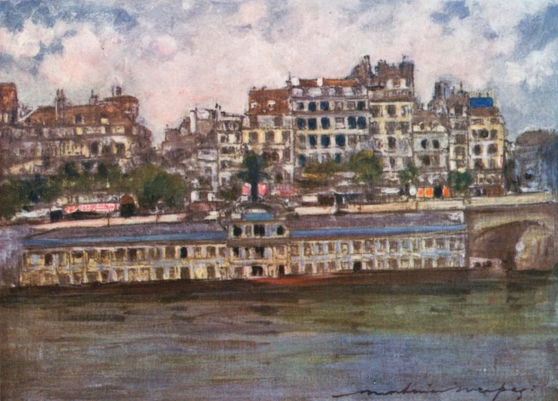 Dom kąpielowy (Samaritaine) autorstwa Mortimer Ludington Menpes