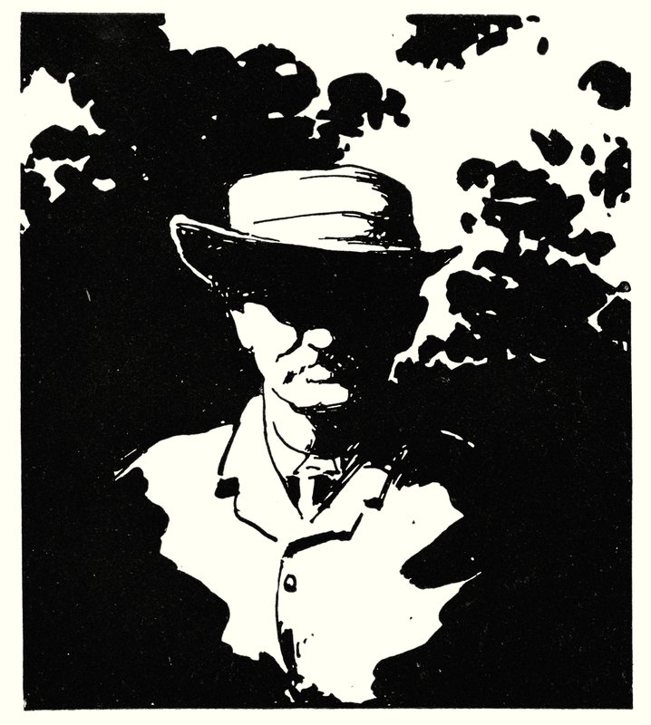 Cecil J Rhodes w swoim ogrodzie, Kenilworth, Kimberley (lito) autorstwa Mortimer Ludington Menpes