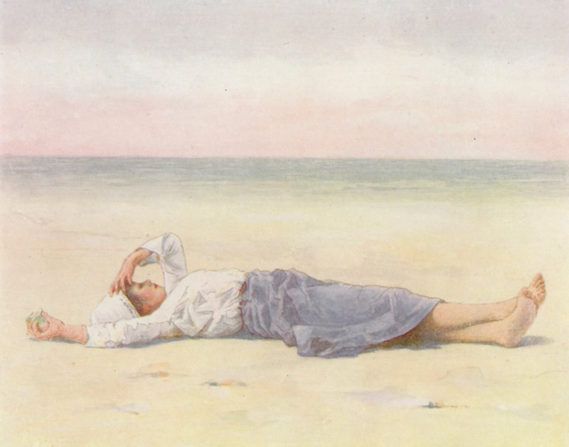 W oku słońca (kolorowa litografia) autorstwa Mortimer Ludington Menpes