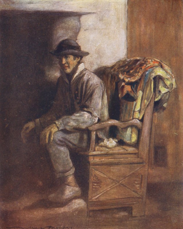 W zakątku Ingle (kolorowa litografia) autorstwa Mortimer Ludington Menpes