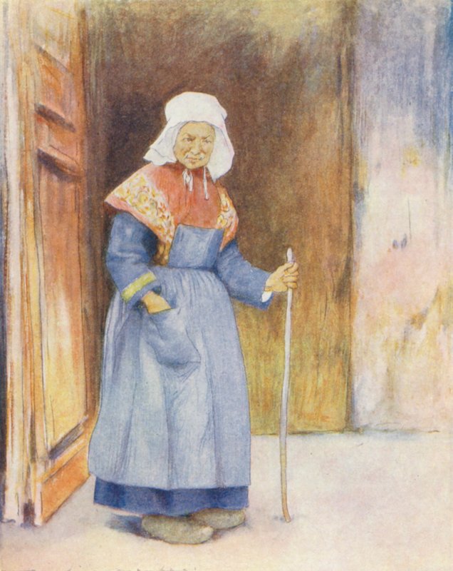 W kruchcie katedry w Quimper (kolorowa litografia) autorstwa Mortimer Ludington Menpes