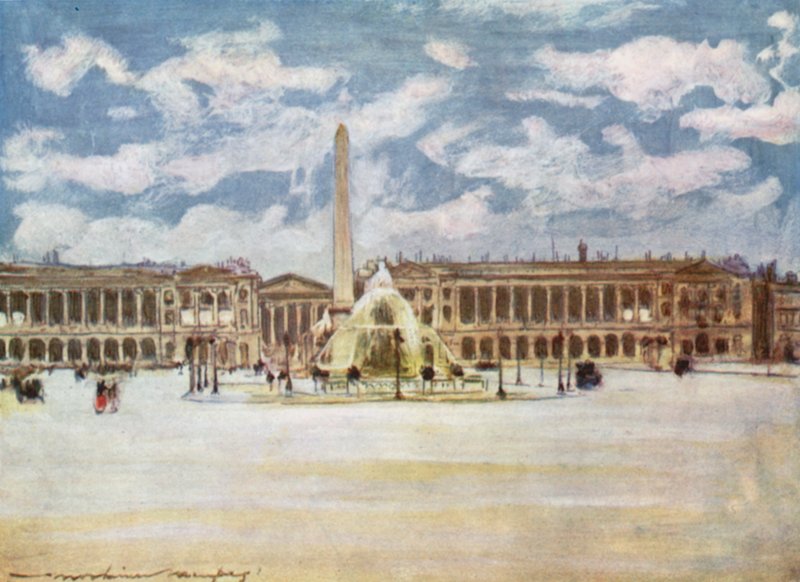 Place de la Concorde autorstwa Mortimer Ludington Menpes