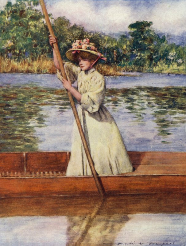 Punting autorstwa Mortimer Ludington Menpes