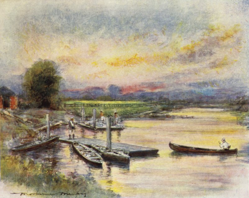 Przystań Radley College autorstwa Mortimer Ludington Menpes