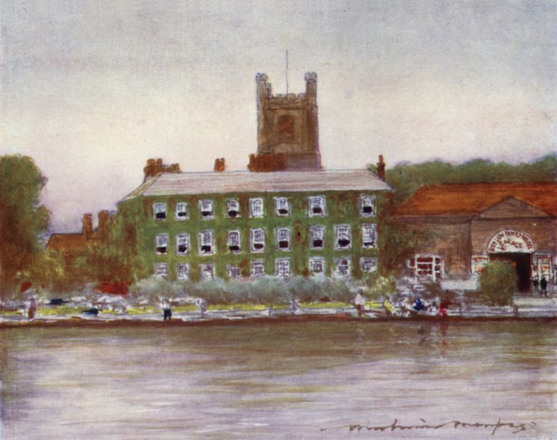 Hotel Red Lion opinie, Henley autorstwa Mortimer Ludington Menpes