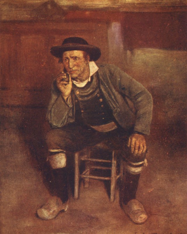 Pan domu (kolorowa litografia) autorstwa Mortimer Ludington Menpes