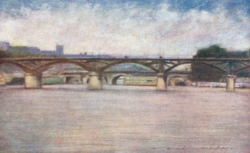 Pont des Arts autorstwa Mortimer Ludington Menpes