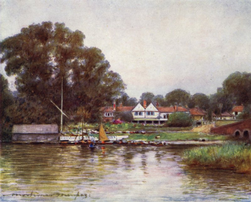 Ogród różany w Sonning autorstwa Mortimer Ludington Menpes
