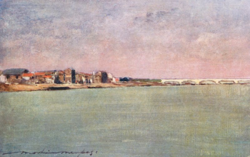 Sekwana o zachodzie słońca autorstwa Mortimer Ludington Menpes