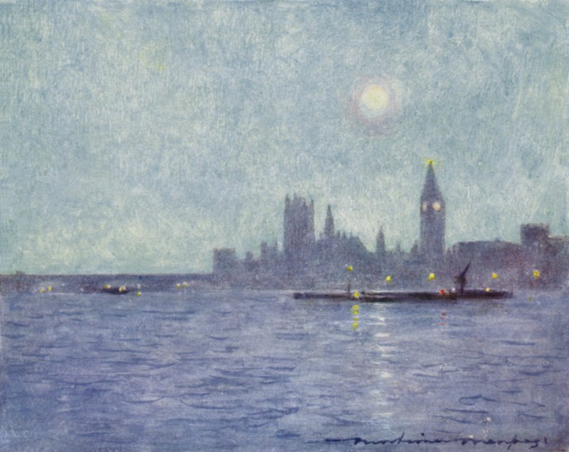 Westminster nocą autorstwa Mortimer Ludington Menpes