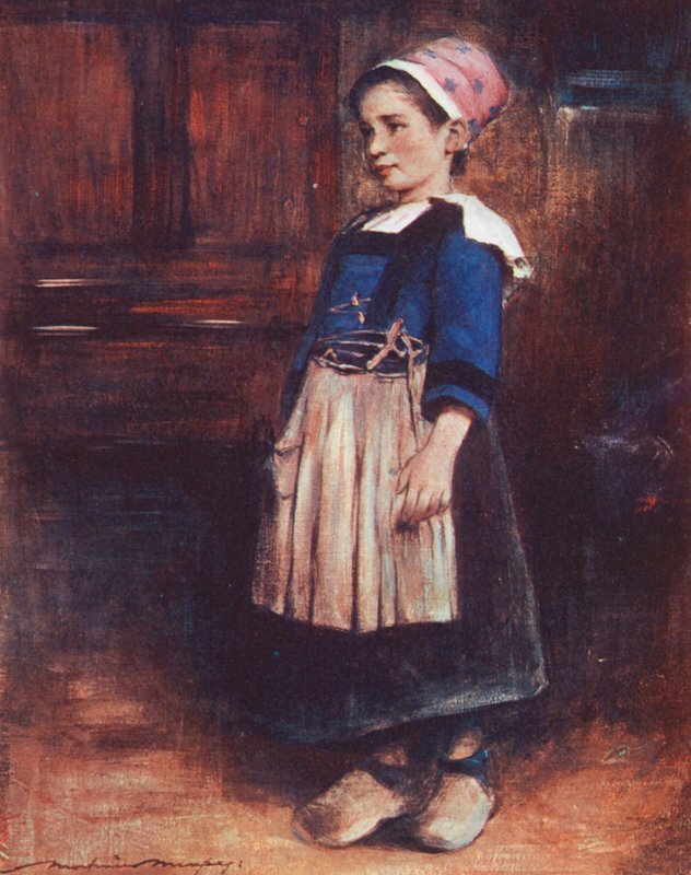 Dzieci świata: Breton, Najlepsze ubrania Marie-Jeanne (kolorowa litografia) autorstwa Mortimer Ludington Menpes