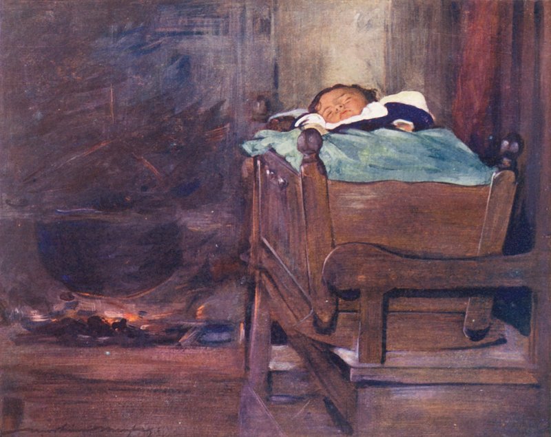 Dzieci świata: Breton, Out of Mischief (kolorowa litografia) autorstwa Mortimer Ludington Menpes