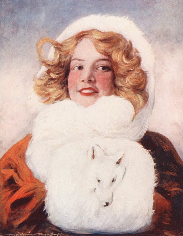 Dzieci świata: Canadian, Trixy (kolorowa litografia) autorstwa Mortimer Ludington Menpes