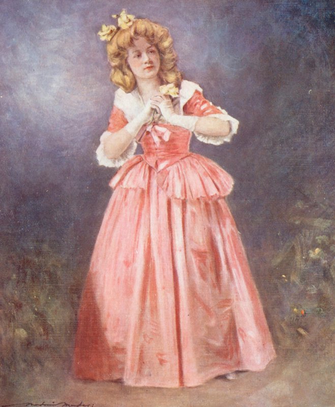 Dzieci świata: English, Dorothy (kolorowa litografia) autorstwa Mortimer Ludington Menpes