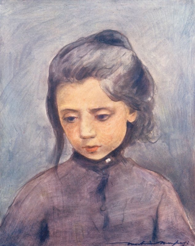Dzieci świata: Włoski, Bianca (kolorowa litografia) autorstwa Mortimer Ludington Menpes