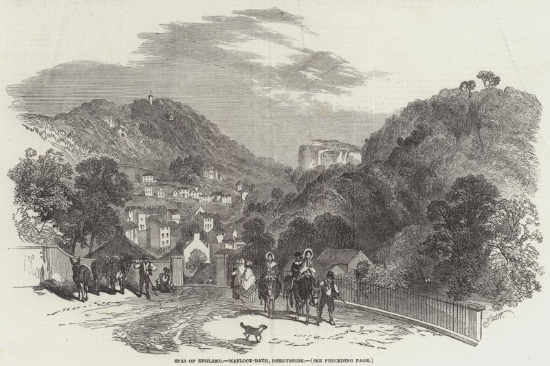 Uzdrowiska Anglii, Matlock-Bath, Derbyshire autorstwa Myles Birket Foster