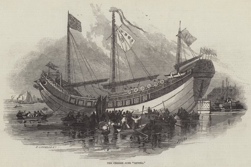 Chińskie kluczowanie śmieci autorstwa Myles Birket Foster